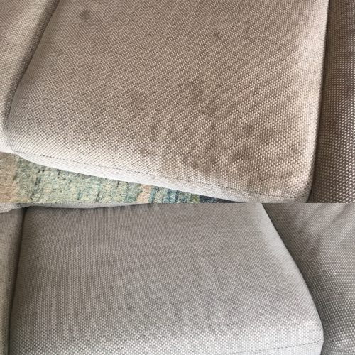 Fabric and Upholstery Cleaning Before and After