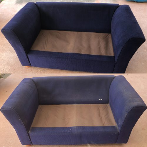 Fabric and Upholstery Cleaning Before and After